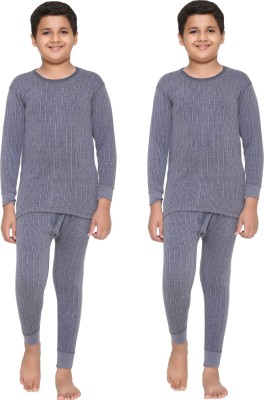 VIMAL JONNEY Top - Pyjama Set For Boys(Light Blue, Pack of 4)