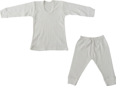 Selfcare Top - Pyjama Set For Boys(White, Pack of 2)