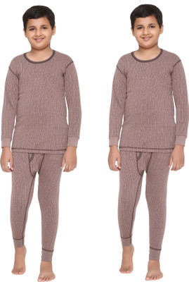 

Vimal Jonney Top - Pyjama Set For Boys(Brown, Pack of 4