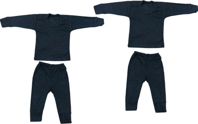 

Diligence Top - Pyjama Set For Boys & Girls(Black, Pack of 2)
