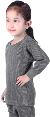 Red Fort Top For Girls(Grey, Pack of 3) Flipkart