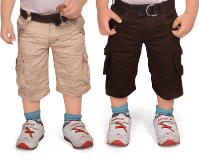 Adbucks Three Fourth For Boys(Beige Pack of 2