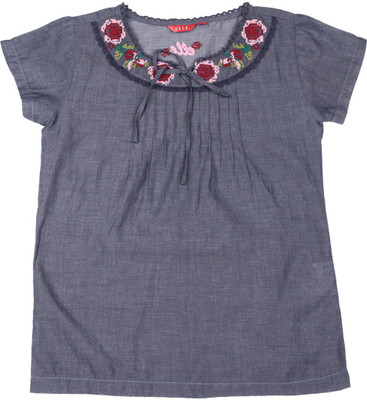 

Elle Kids Girls Casual Top(Grey, Blue