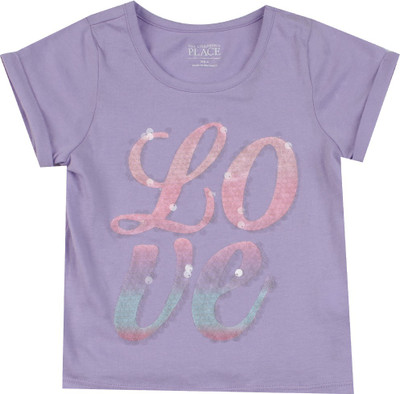 

The Children's Place Girls Casual Cotton Top(Purple, Pack of 1, 1170