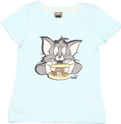 

Puma Girls Casual Top(Light Blue, Clearwater