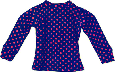 

JILL Girls Velvet, Fleece Woven Top(Dark Blue, Pack of 1