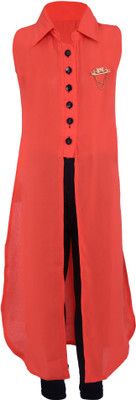 

La Bele Girls Kurta, Pyjama & Dupatta Set(Red Pack of 1
