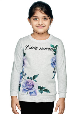 

Ventra Girls Casual Cotton Polyester Blend Sweater Top(Grey, Pack of 1