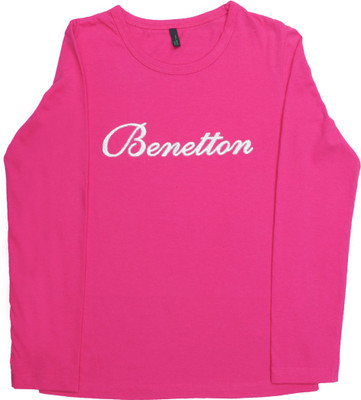 

United Colors of Benetton Girls Casual Full Sleeve Top(Pink, 10z