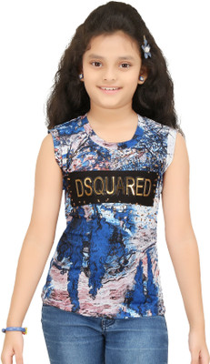 

N Twenty Girls Party Hosiery A-line Top(Multicolor, Pack of 1