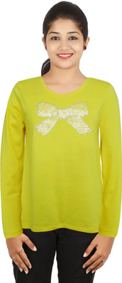 Girl Confidential Girls Casual Cotton Tunic Top(Yellow, Pack of 1) available at flipkart for Rs.300