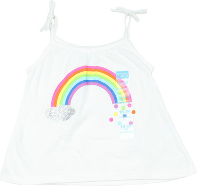 

The Children's Place Girls Casual Cotton Strap Top(White, Pack of 1, 10