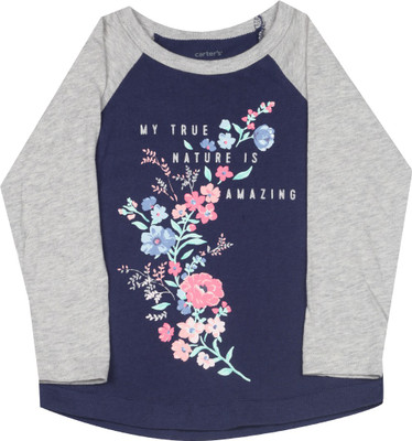 

Carter's Baby Girls Casual Cotton Top(Blue, Pack of 1, Navy (400)