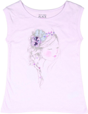 

The Children's Place Girls Casual Cotton Top(Pink, Pack of 1, 1267