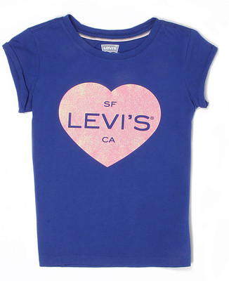 

Levi's Girls Cotton Top(Blue, Pack of 1