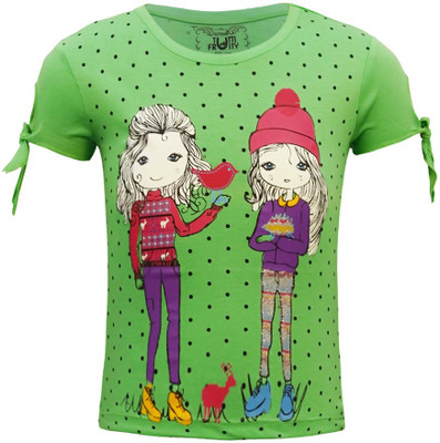 

Kothari Girls Cotton Top(Green, Pack of 1