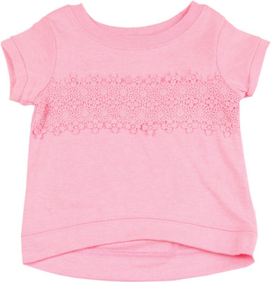 

Carter's Baby Girls Casual Cotton Polyester Blend Top(Pink, Pack of 1, Pink (650)