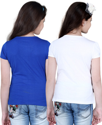 

FabTag - Sini Mini Girls Printed T Shirt(White