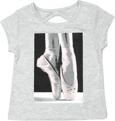 

The Children's Place Girls Casual Cotton Top(Grey, Pack of 1, He