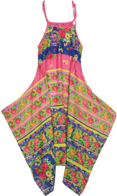 

BIBA girls Girls Casual Cotton Top(Multicolor, Pack of 1, Blu-pnk