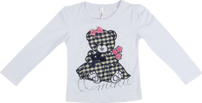

Hunny Bunny Girls Cotton Lycra Blend Full Sleeve Top(White, Pack of 1