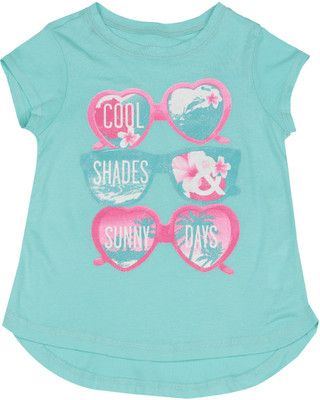 

The Children's Place Girls Casual Cotton Top(Green, Pack of 1, Om