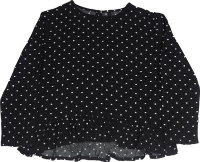 

United Colors of Benetton Baby Girls Casual Viscose Top(Black, Pack of 1, 901