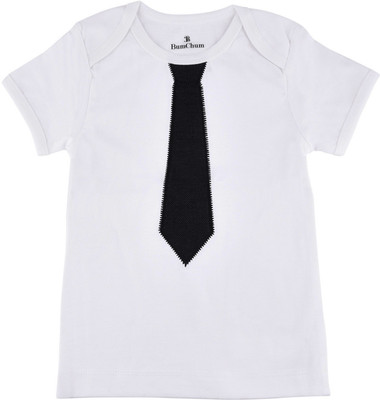 BumChum Baby Girls Casual Cotton Blend Top(White, Pack of 1)