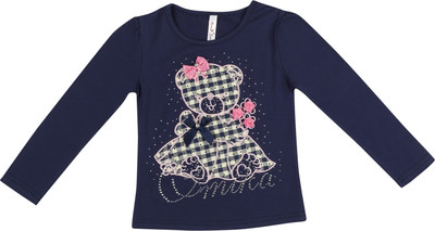 

Hunny Bunny Girls Cotton Lycra Blend Full Sleeve Top(Blue, Pack of 1, Navy blue