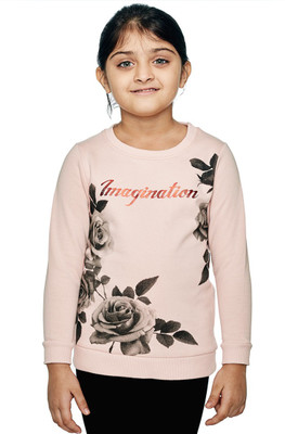 

Ventra Girls Casual Cotton Polyester Blend Sweater Top(Pink, Pack of 1