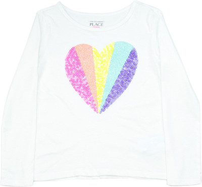 

The Children's Place Girls Casual Cotton Top(White, Pack of 1, Bq