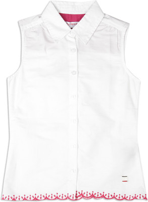 

U.S. Polo Assn Girls Casual Cotton Top(White