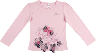 

Hunny Bunny Girls Casual Cotton Lycra Blend Full Sleeve Top(Pink, Pack of 1