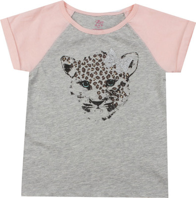 

The Children's Place Girls Casual Cotton Top(Grey, Pack of 1, He