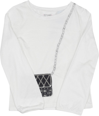 

The Children's Place Girls Casual Cotton Top(White, Pack of 1, 1128