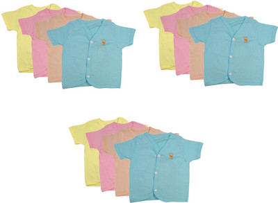 

Aarushi Baby Girls Casual Cotton Top(Multicolor, Pack of 12