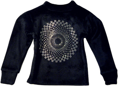 

JiLL Girls Party Corduroy Woven Top(Black, Pack of 1