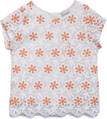 

FS Mini Klub Baby Girls Cotton A-line Top(Pink, Pack of 1, Coral