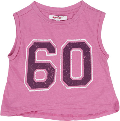 

NautiNati Girls Casual Cotton Top(Pink, Pack of 1, Lilac