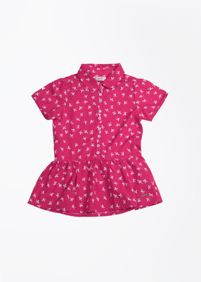 

U.S. Polo Assn. Girls Casual Polyester(Pink, Scuba blue