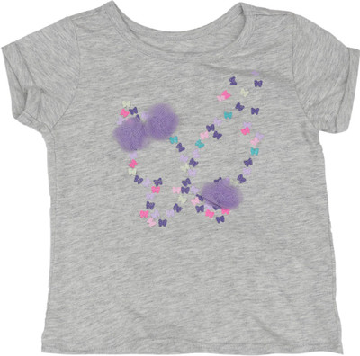 

The Children's Place Girls Casual Cotton Top(Grey, Pack of 1, He