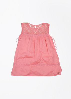 

Gini & Jony Girls Casual Cotton Top(Pink, Pack of 1, C505