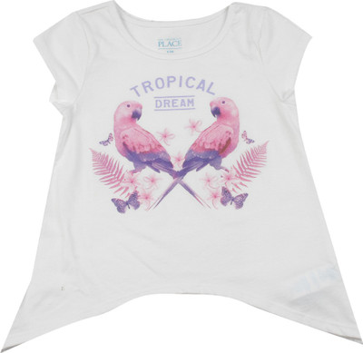 

The Children's Place Girls Casual Cotton Polyester Blend Top(White, Pack of 1, 1128