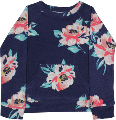 

Carter's Girls Casual Cotton Sweater Top(Blue, Pack of 1, Print (969)