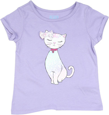 

The Children's Place Girls Casual Cotton Top(Purple, Pack of 1, 1170