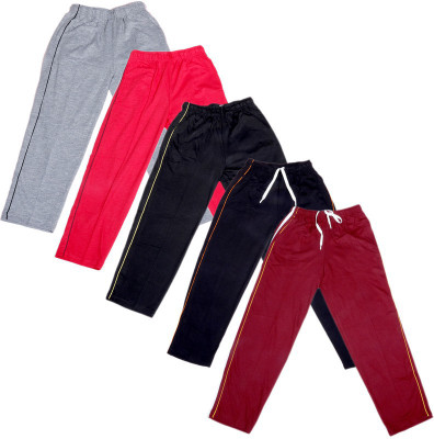 

IndiWeaves Track Pant For Boys & Girls(Red Pack of 5, Black;blue;grey;maroon;red;yellow