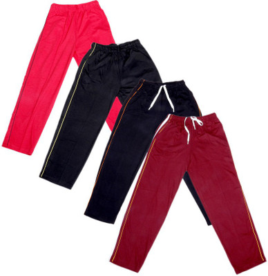 

IndiWeaves Track Pant For Boys & Girls(Black Pack of 4, Black;blue;maroon;red;yellow