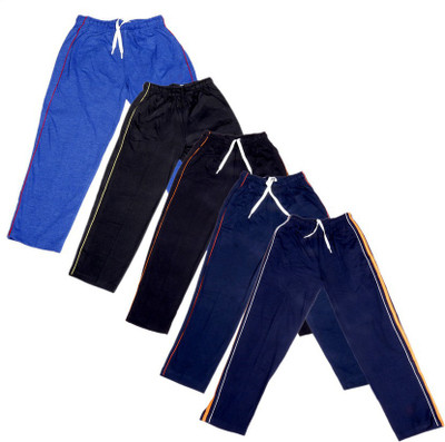 

IndiWeaves Track Pant For Boys & Girls(Black Pack of 5, Black;blue;red;yellow