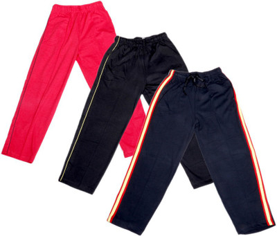 

IndiWeaves Track Pant For Boys & Girls(Black Pack of 3, Black;blue;red;white