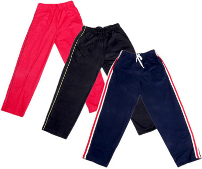 

IndiWeaves Track Pant For Boys & Girls(Black Pack of 3, Black;blue;red;white